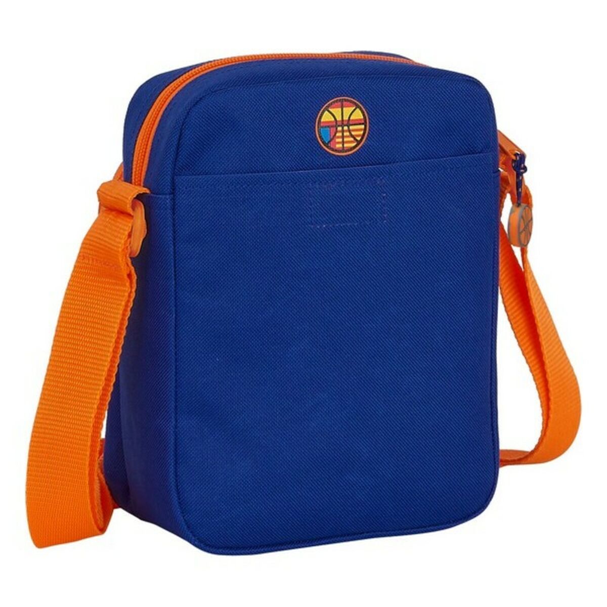Schoudertas Valencia Basket M672 Blauw Oranje 16 x 22 x 6 cm - Afbeelding 4