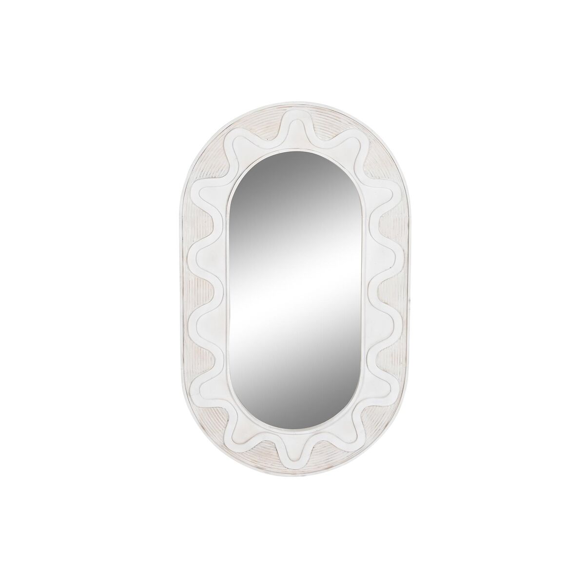 Wandspiegel DKD Home Decor Wit - Afbeelding 4
