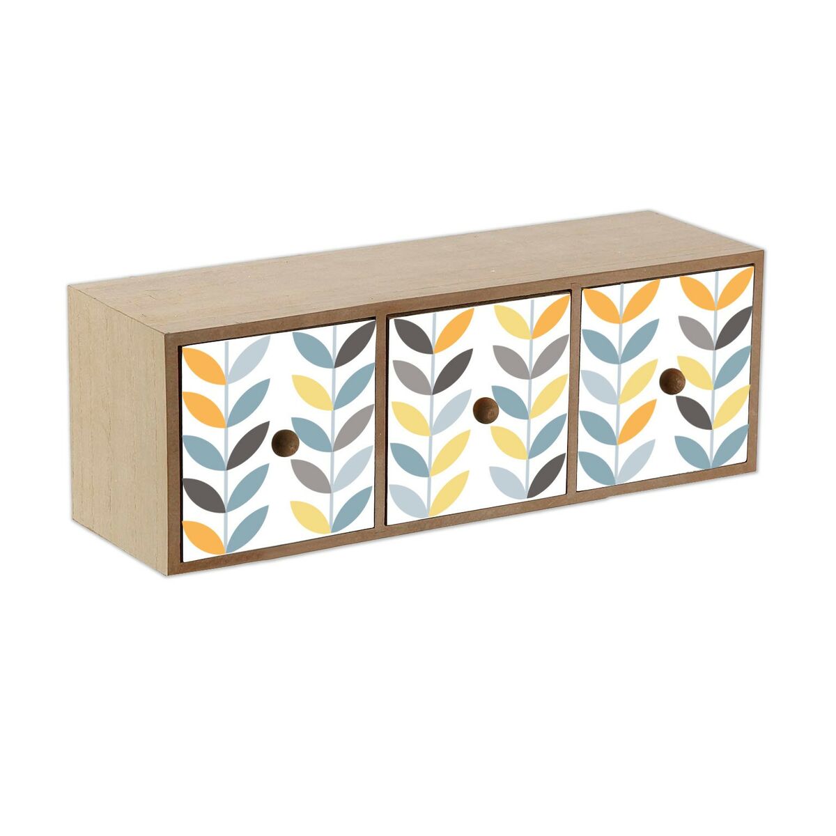 Doos-Juwelenkistje Versa Erin 11 x 11 x 33 cm Hout MDF