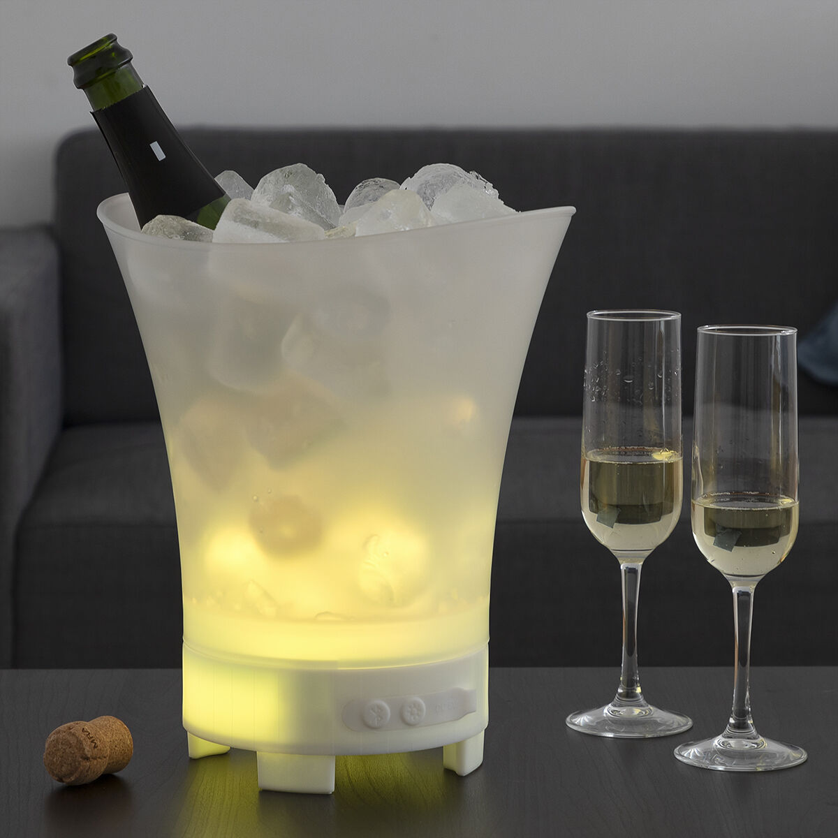 LED emmer met oplaadbare luidspreker Sonice InnovaGoods - Afbeelding 2