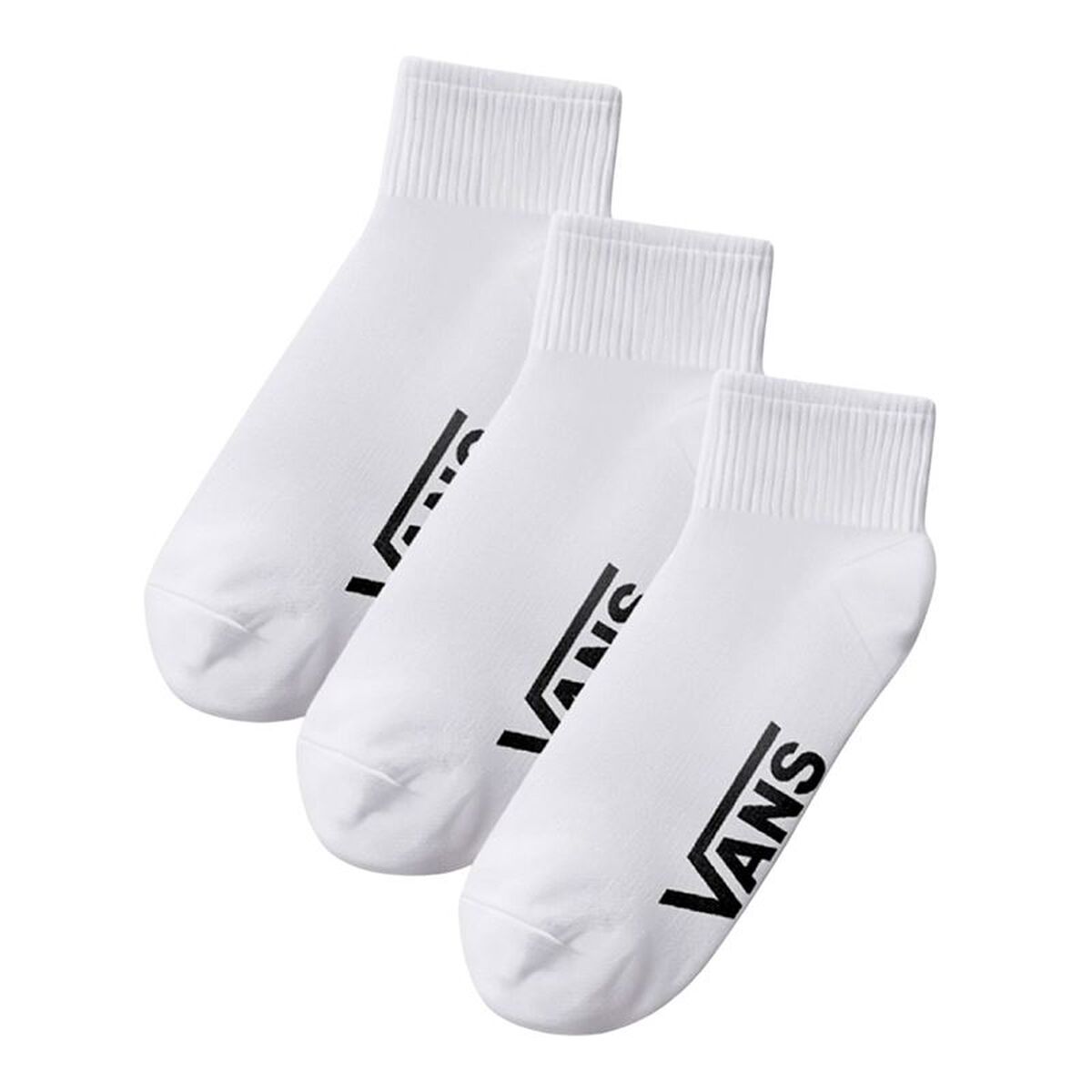 Sportsokken Vans Classic Quarter Crew Wit 3 Onderdelen